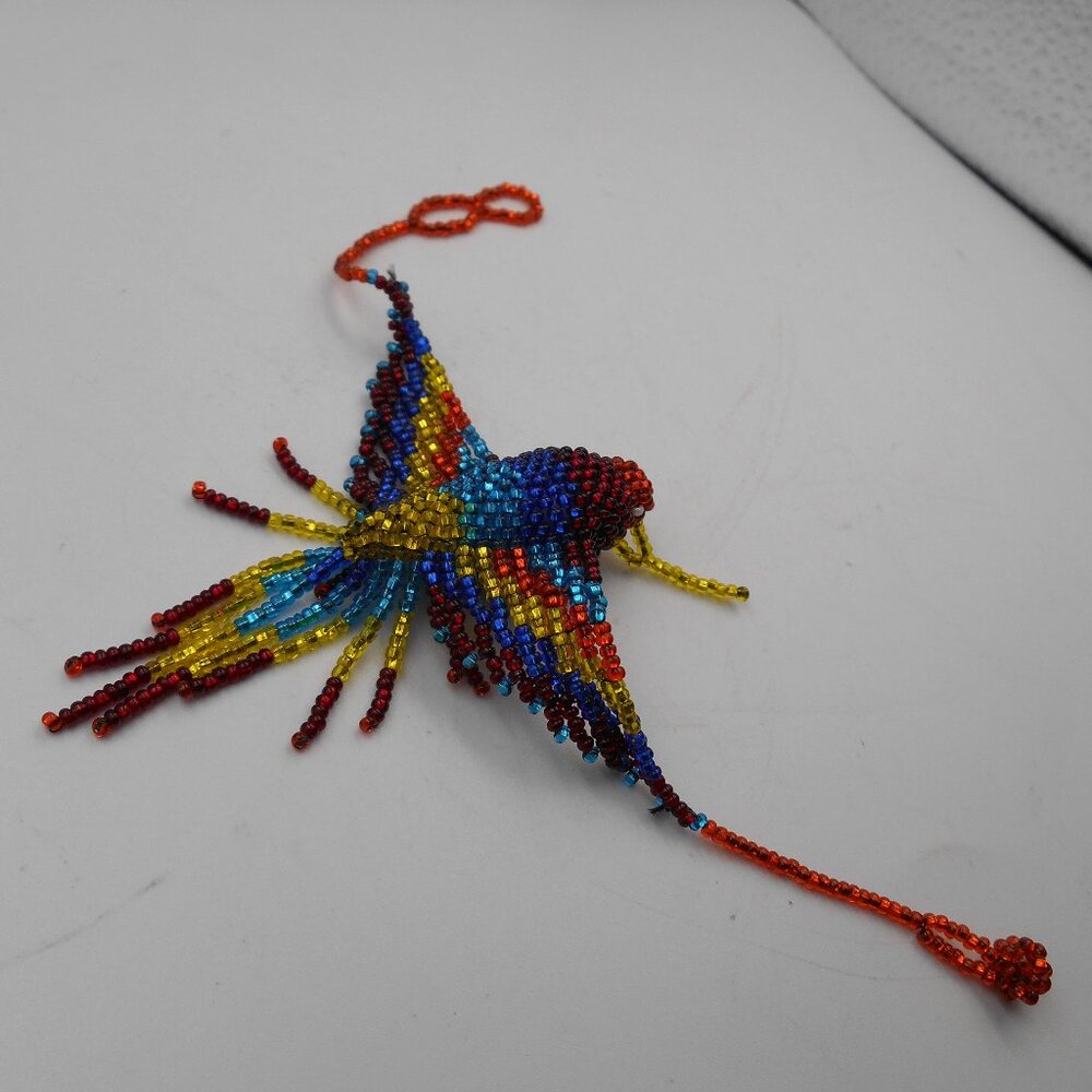 Hummingbird Handbeaded Multi-Colored Adjustable L… - image 8